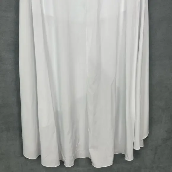 Halara Skirt Womens Medium White Breezeful High Low Ruffle Flowy Quick Dry Maxi - Picture 6 of 14